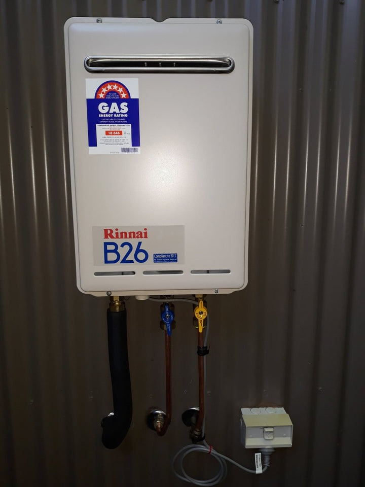 Rinnai B26 LPG Gas Hot Water System - Installed Today